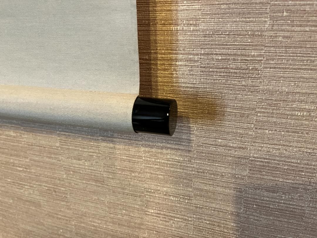 積應筆　茶掛軸　江上数峰青　一行　茶道具