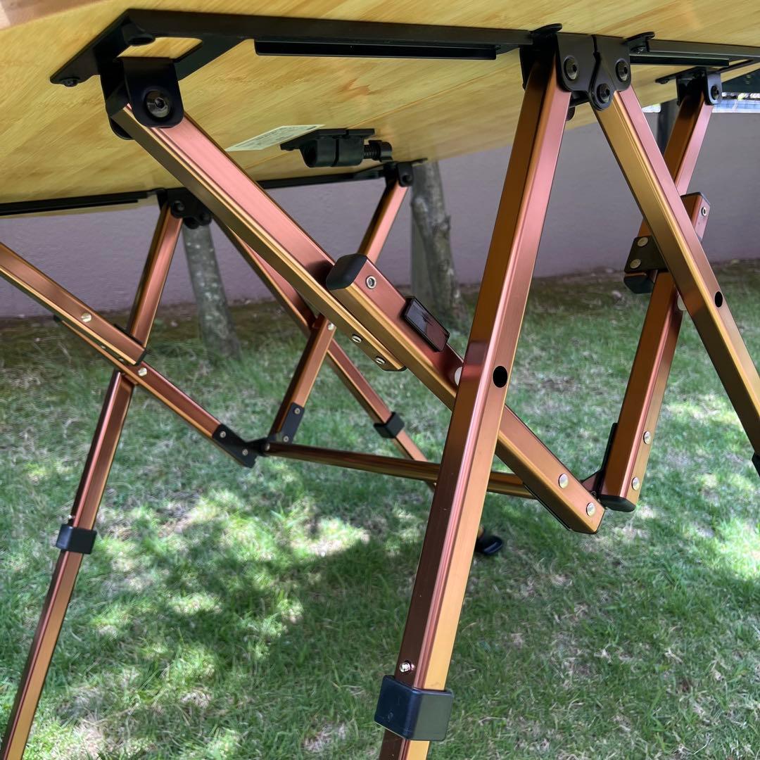 コールマン　コンフォートマスター　バンブーオーバルテーブル85