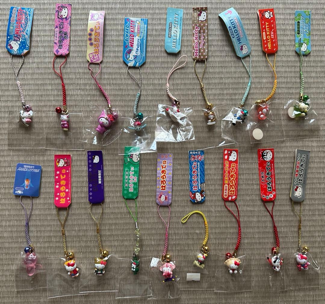 ハローキティ ご当地　根付け　18点