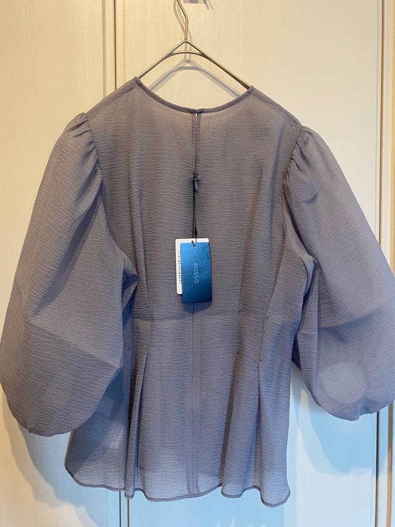 タグ付　URBANRESEARCH ブラウスレイヤードドレス FREE サックス