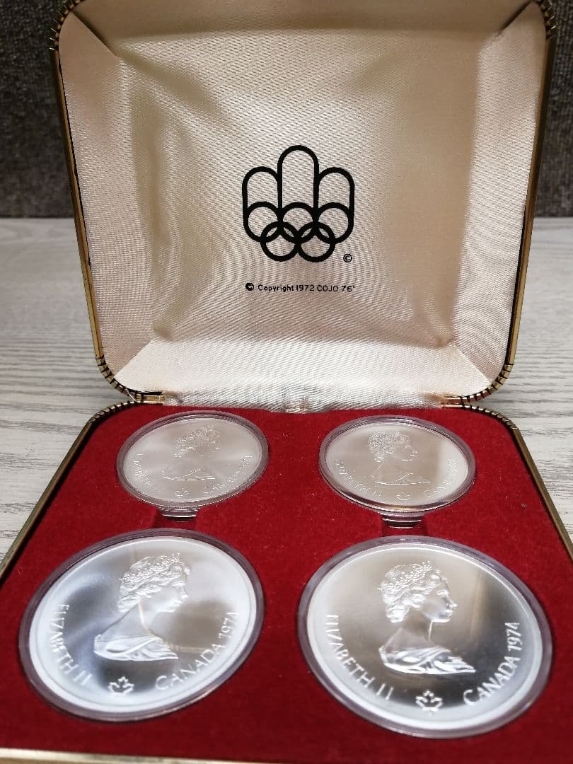 モントリオール五輪記念銀貨 4枚セット
