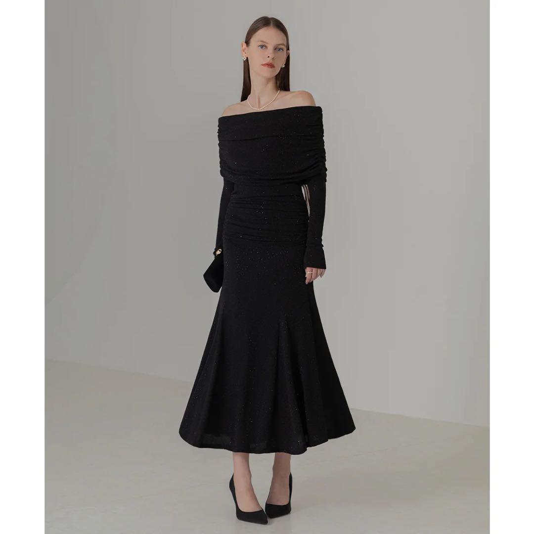 Leja ストーンオフショルダーアームカバー付き2WAYマーメイド