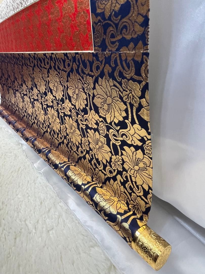 掛軸 松井翔雲筆「 阿弥陀三尊佛 」1009