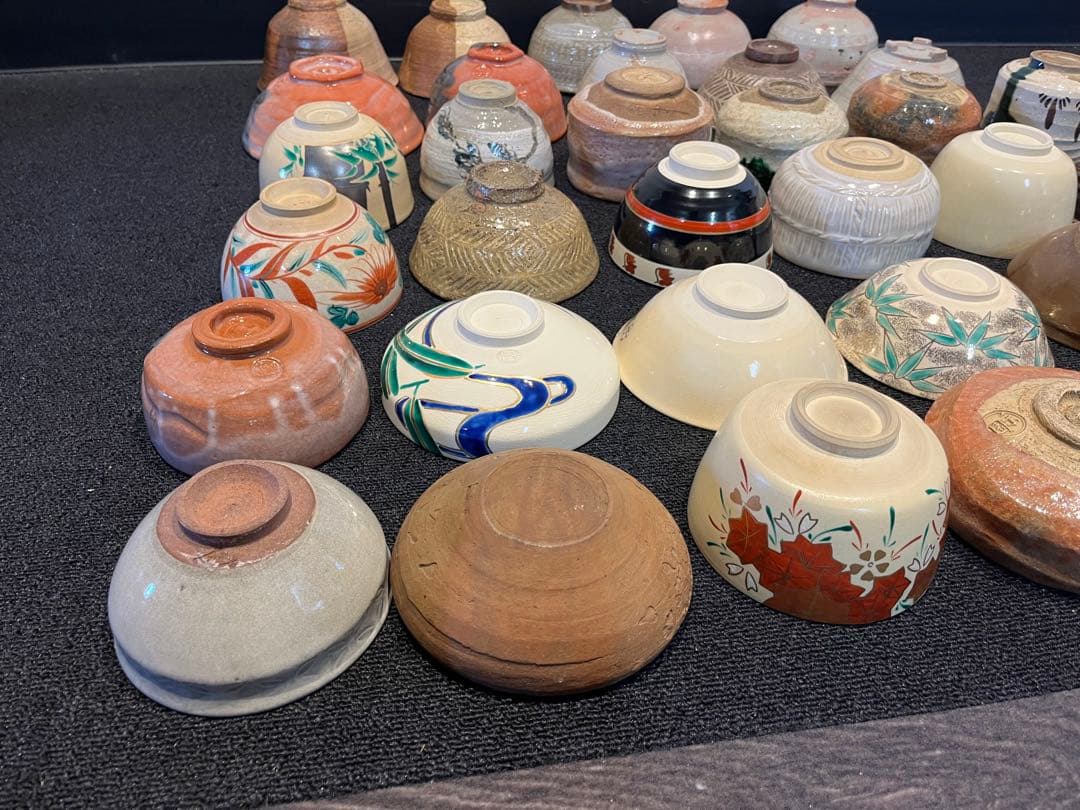 茶碗 抹茶碗 まとめて 34点 茶道具 箱無し 陶器 京焼 いろいろ 時代物