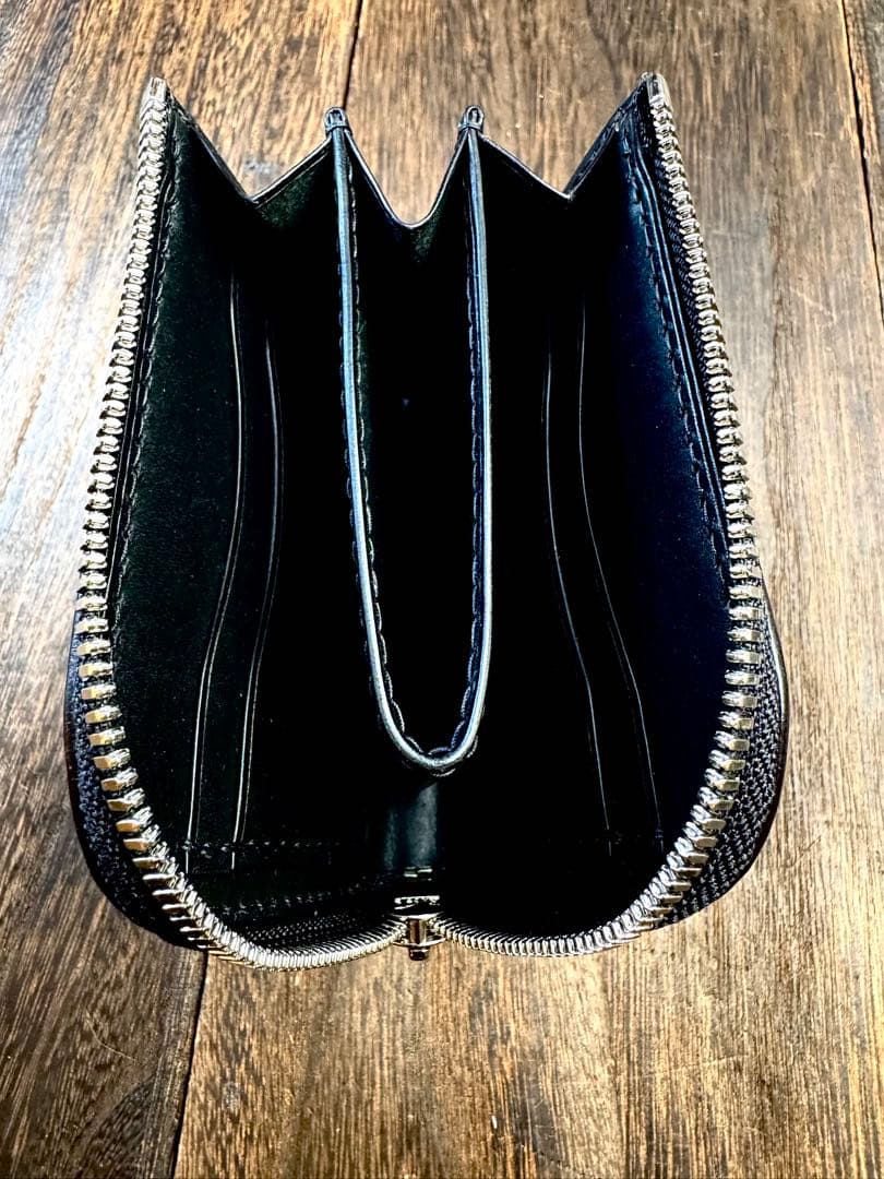 ☆L字ファスナーコンパクト財布　『ROCADO シェルコードバン【MUSEUM】