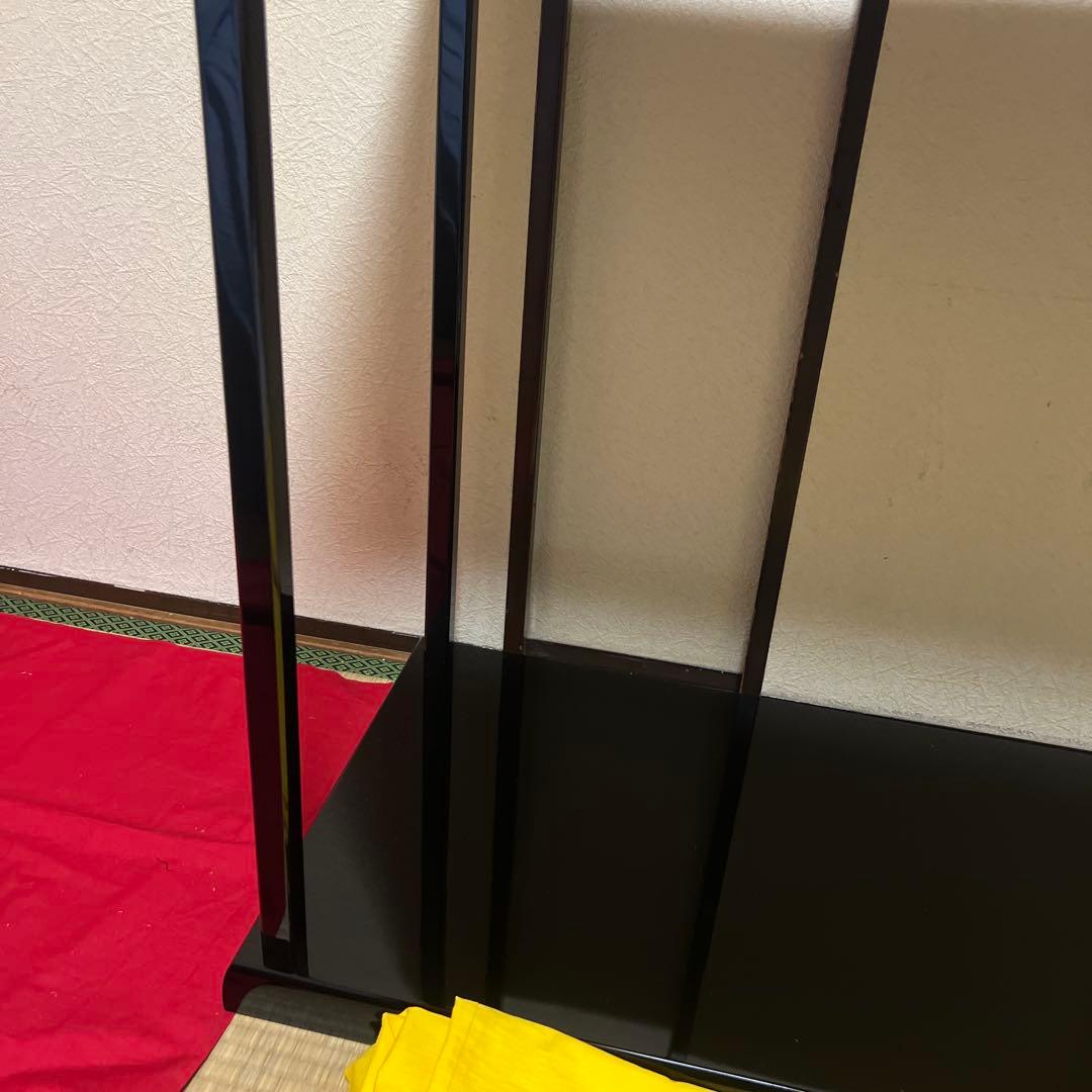 茶道具　茶棚　輪島塗　真台子　塗師　若島孝雅　作　供箱　共布