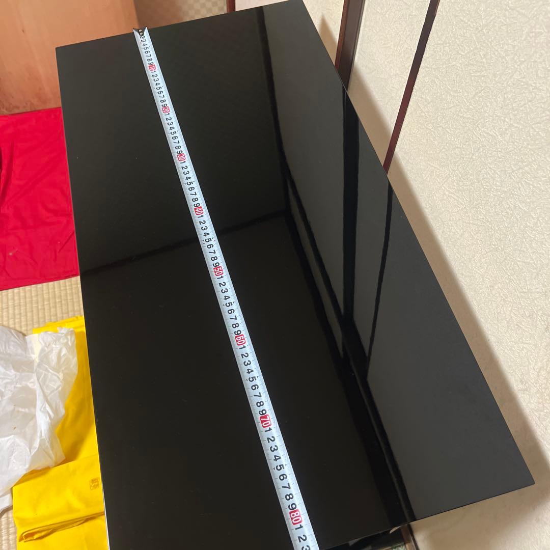 茶道具　茶棚　輪島塗　真台子　塗師　若島孝雅　作　供箱　共布