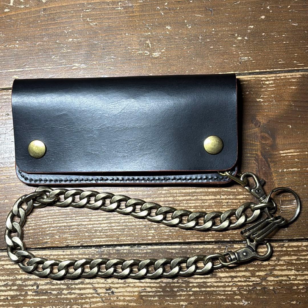 一点物茶芯ハンドメイドトラッカーウォレット ウォレットチェーンセット