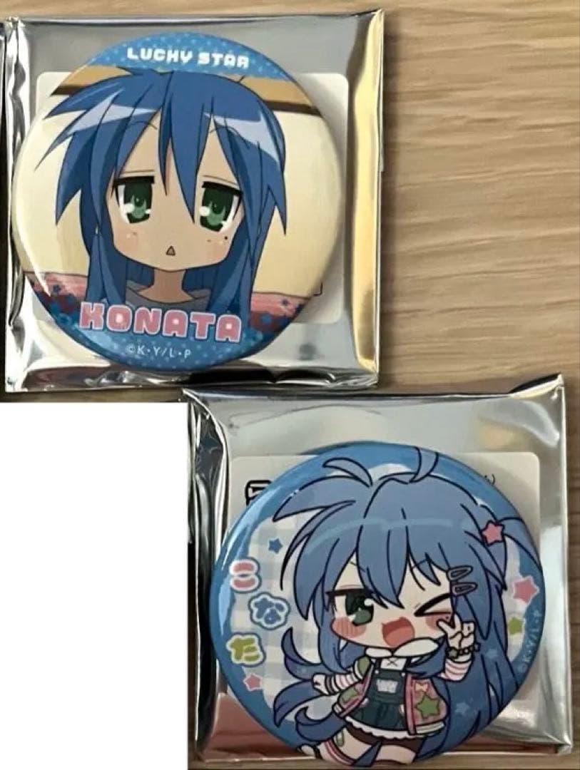 らき☆すた　まねきねこ　コラボ　泉こなた　缶バッジ　５個セット　らきすた