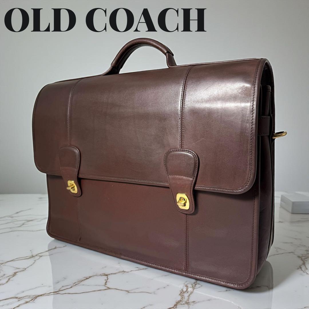 《研堂》オールドコーチ ビジネスバック ブリーフケース ターンロック 本革