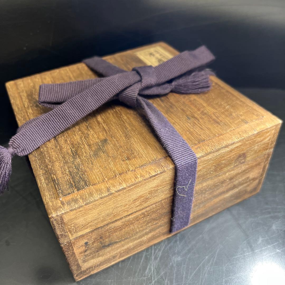 桃山時代　古唐津茶碗　木箱付　幅約12.5㎝　東Y7-1030☆2Fタヒチル