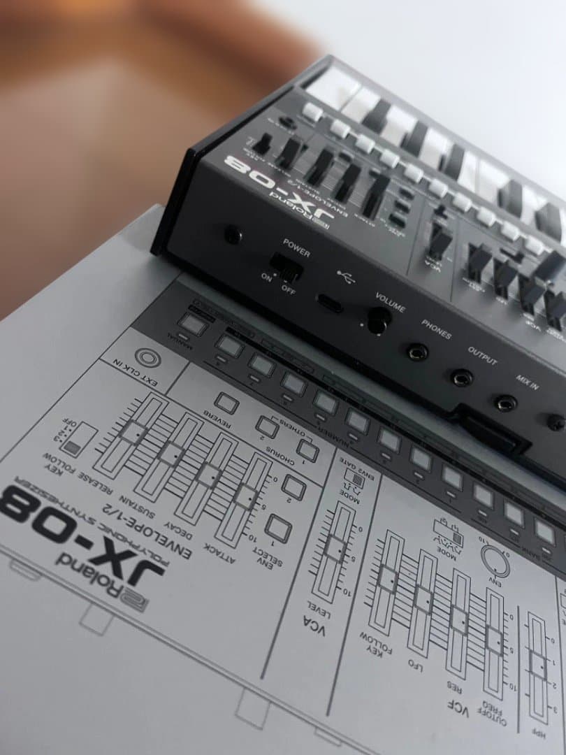 ROLAND JX-08 & K-25M ローランドシンセサイザーDAW・MTR