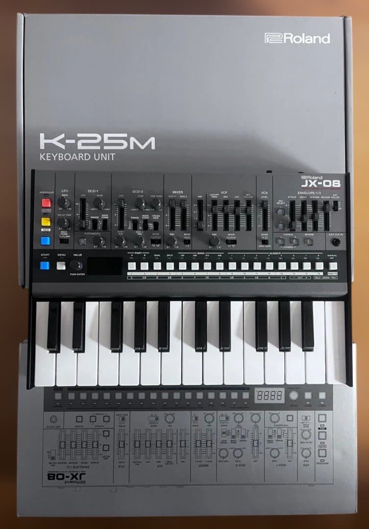 ROLAND JX-08 & K-25M ローランドシンセサイザーDAW・MTR