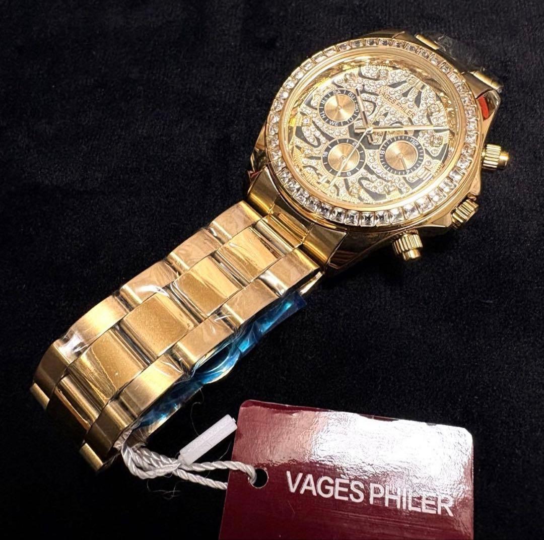 ラグジュアリー オマージュウォッチ レオパード 自動巻き ブリンブリン 腕時計