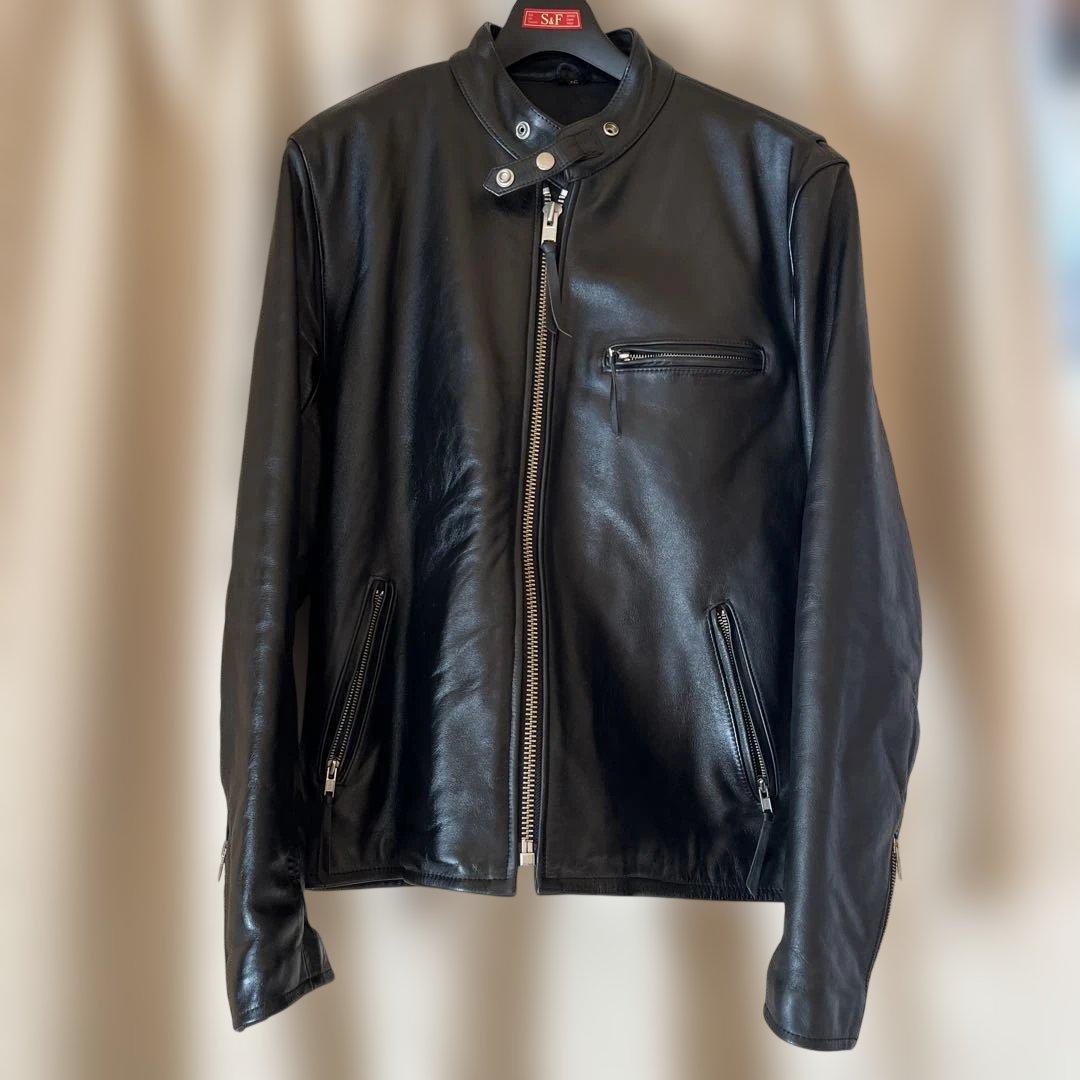 46サイズ　フリーダム　レザージャケット　キルティング