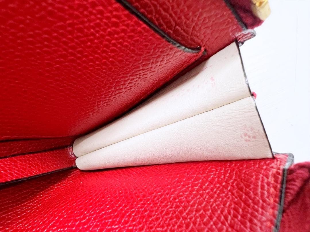 美品　ヴァレクストラ　グレインカーフスキン　L字　キーリング付き　ケース