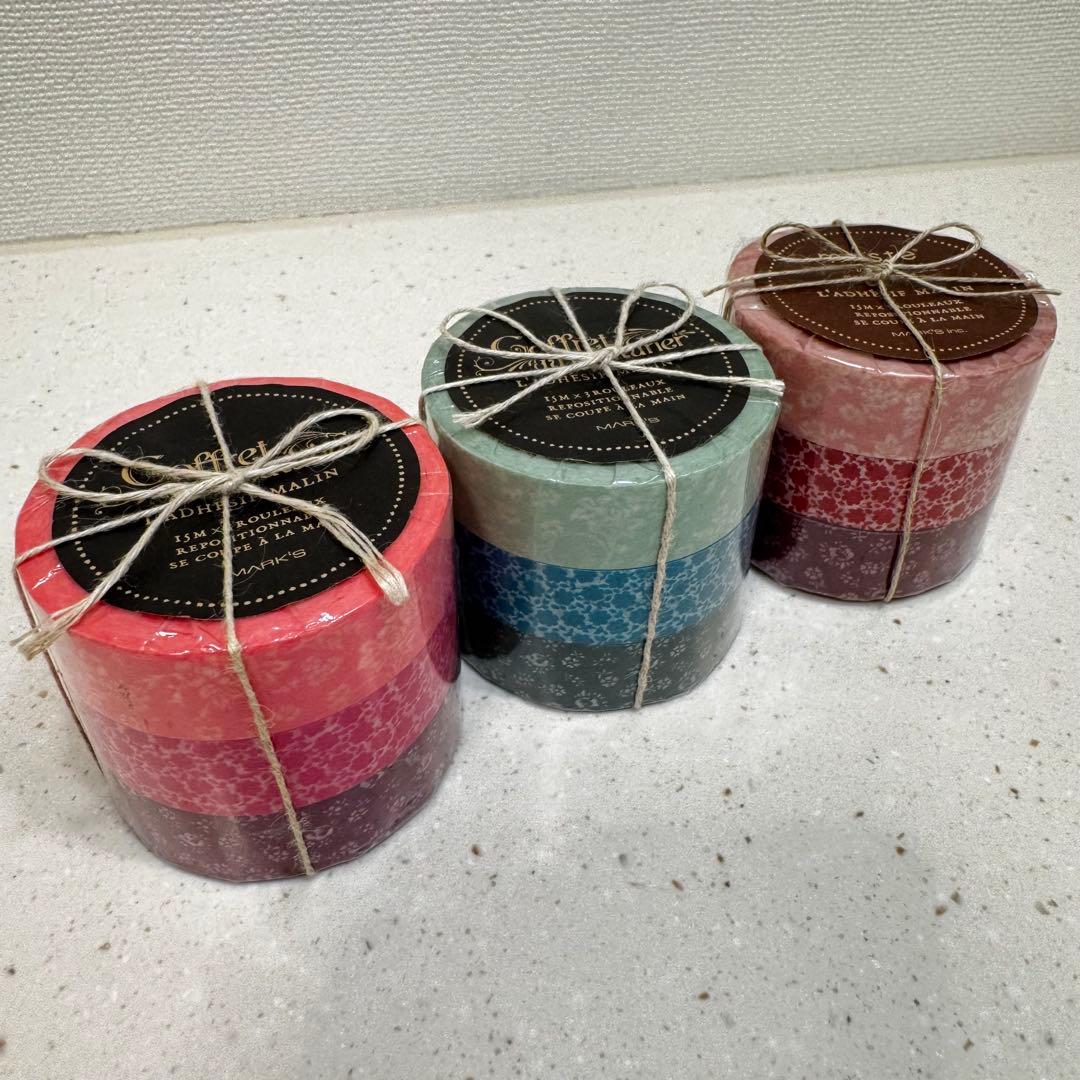 MARK'S マークス 廃盤 マスキングテープ コフレドュクチュリエ 花柄マステ