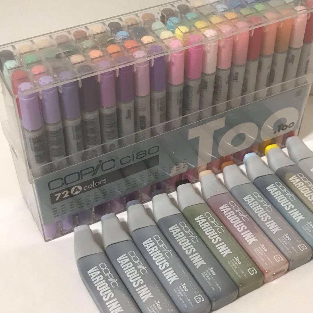 コピックチャオ72色Aセット&バリオスインクセット