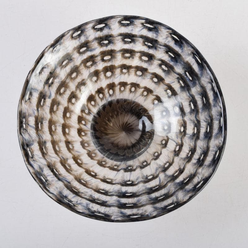 ガラス工芸家　岩田糸子作　茶のうつわ　茶碗　共箱　V　9179