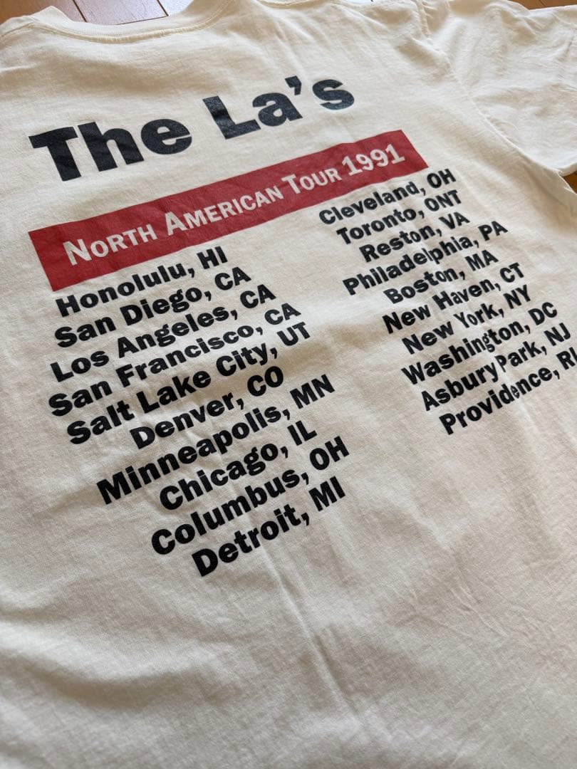 XLサイズ The La's Tシャツ NORTH AMERICAN TOUR