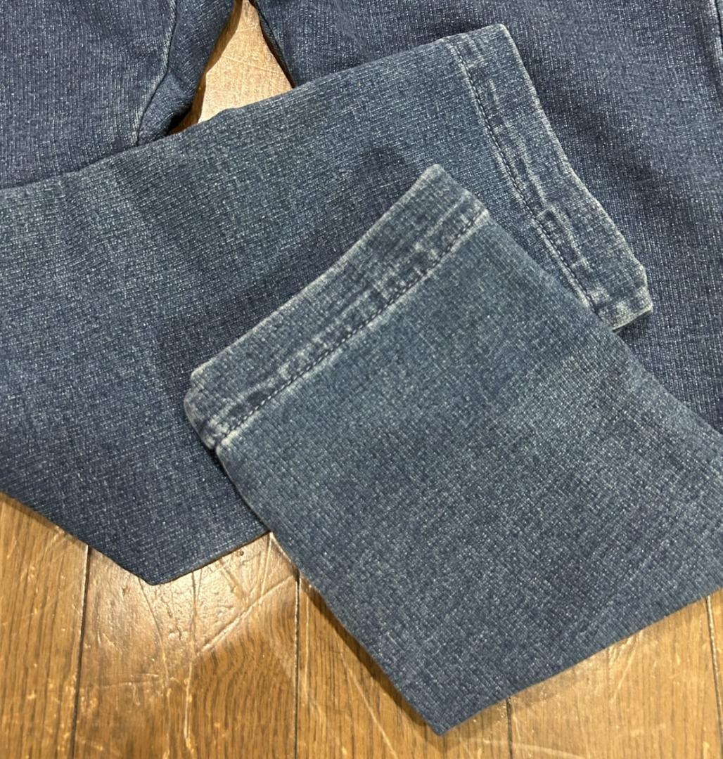 ＊ネイタルデザイン ストレッチ インディゴ サルエルパンツ リラックスパンツ S