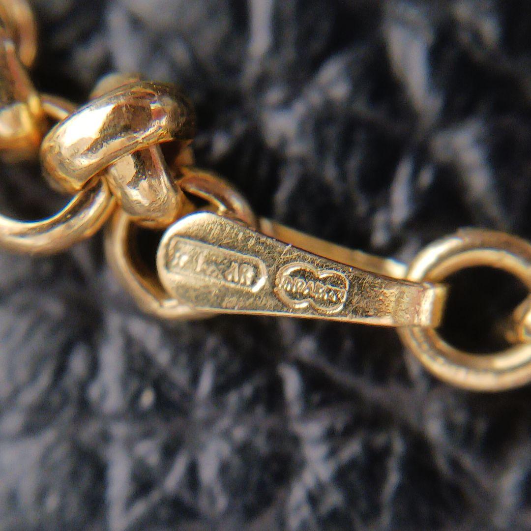 (C121001) K18 YG UNOAERRE ブレスレット ロロチェーン