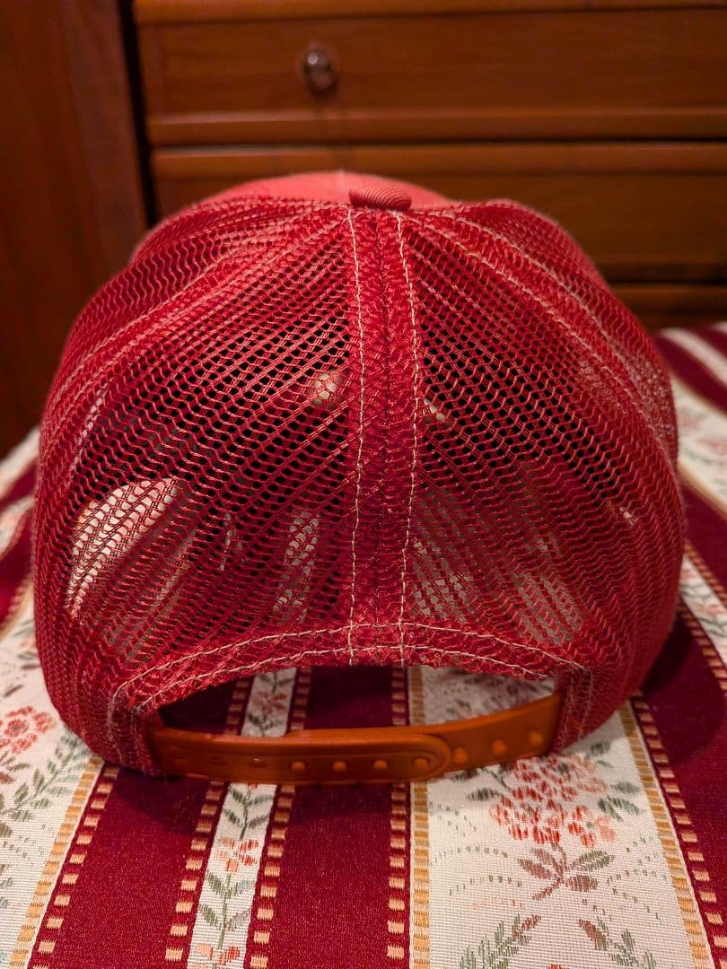 RRL インディゴデニムトラッカーキャップ レッド ダブルアールエル