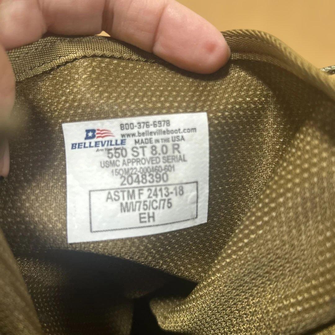 米軍放出品 BELLEVILLE 550 ST デザートブーツ