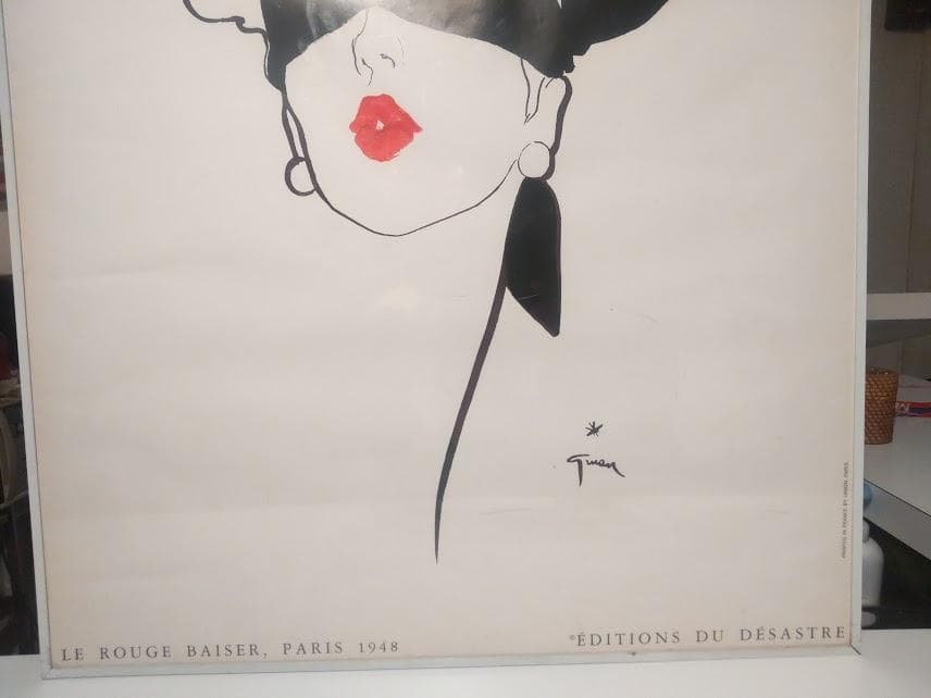 ルージュベイザー 1948年 パリ RENE GRUAU ルネグリュオ ポスター