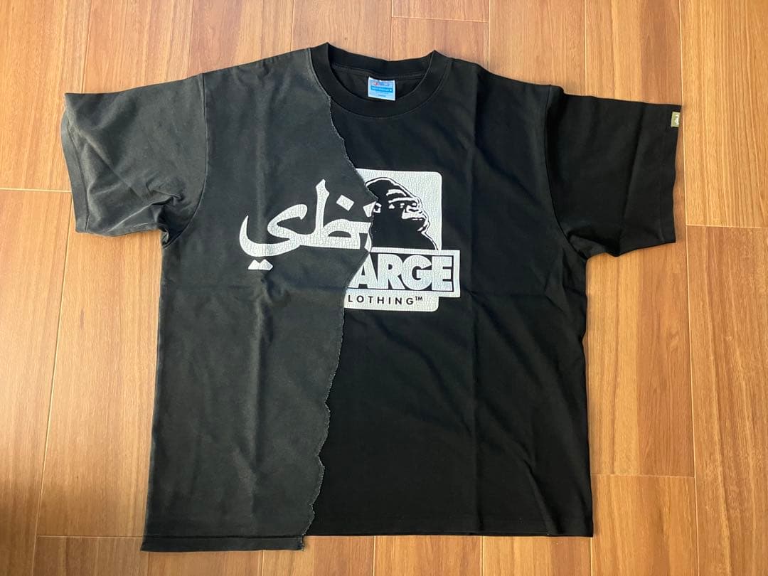 トップス XLARGE SABOTAGE MASHED-UP S/S TEE BLACK