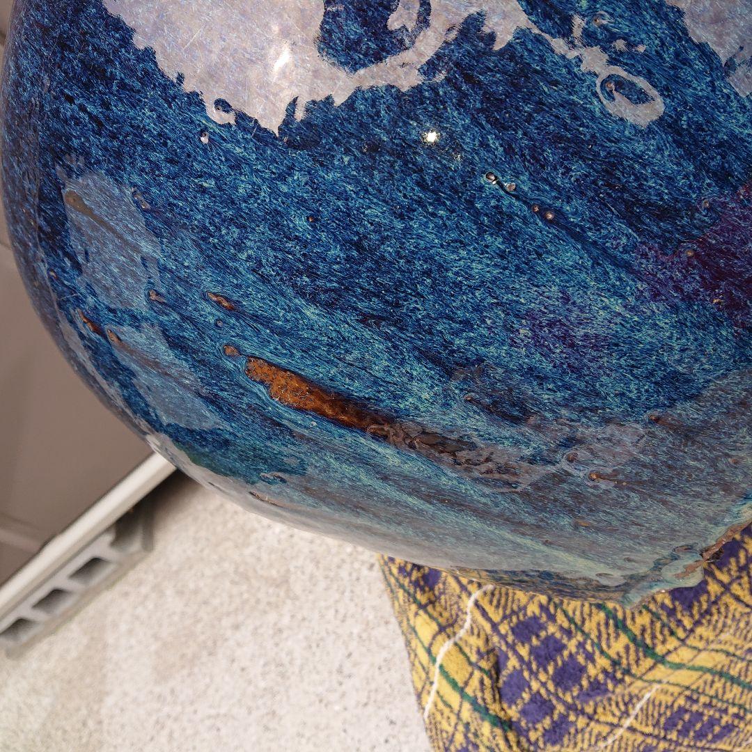 時代物、特大火鉢海鼠釉薬、貴重品