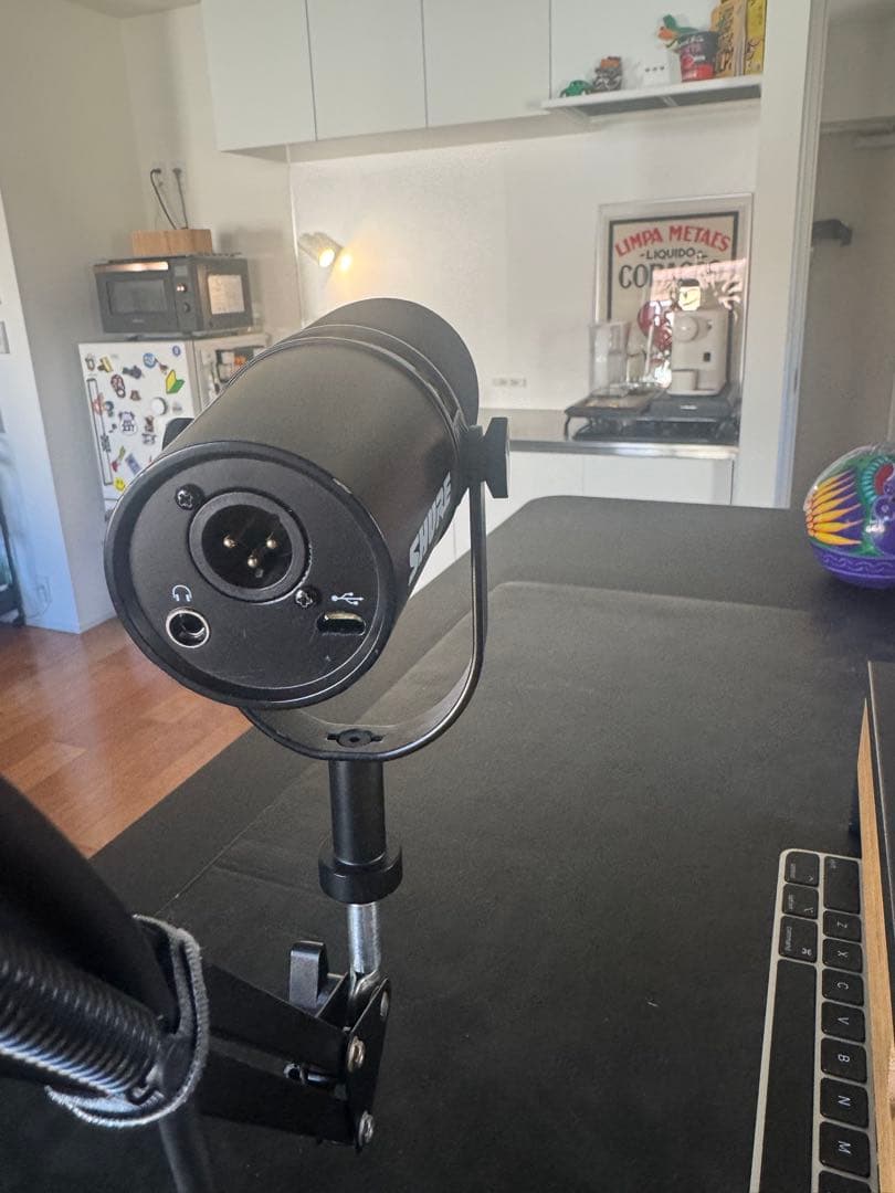 SHURE MV7 ダイナミックマイク + マイクアーム + XLRケーブル