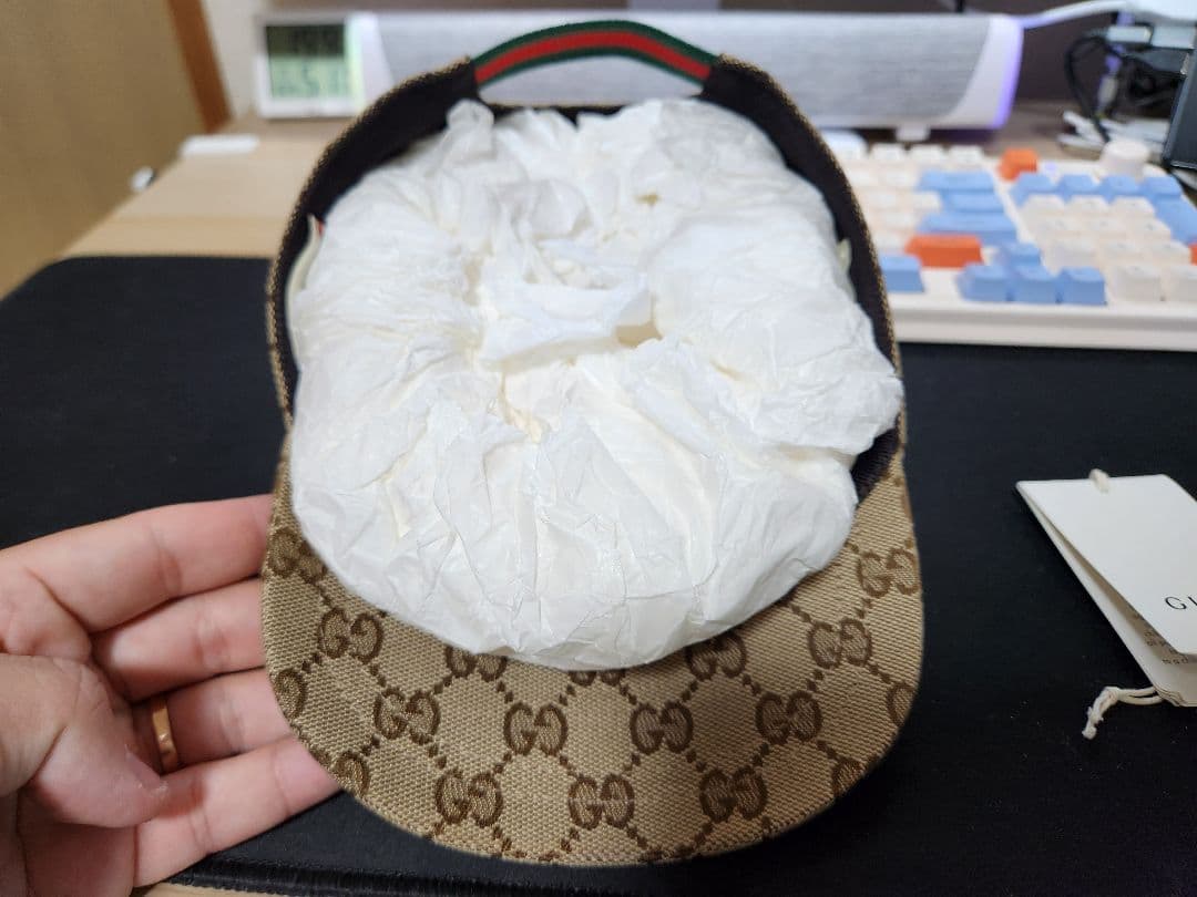 グッチ キッズ GGキャンバス ベースボールキャップ　子供帽子　グッチ帽子