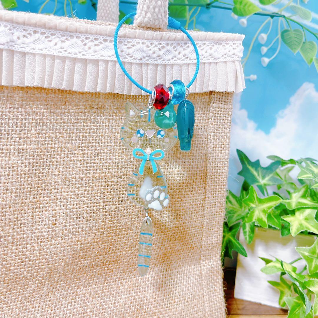 あみぐるみ　おしゃれ大好きペタンコペタうさちゃんリングキーホルダー☺︎他２点