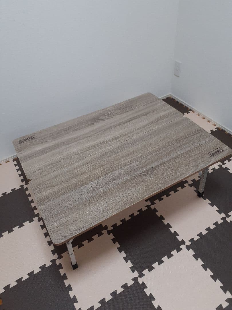 Coleman 折りたたみテーブル 木目調 コールマン