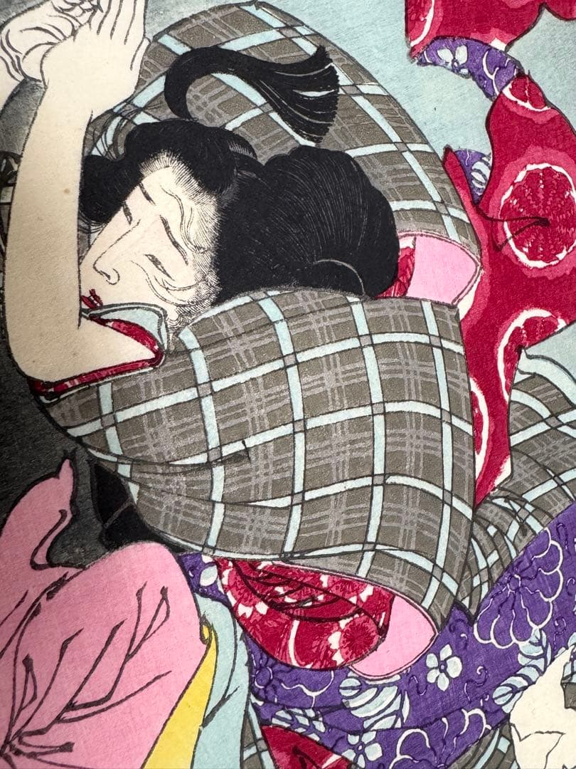 月岡芳年 月百姿 朝野川晴雪月 孝女ちか子