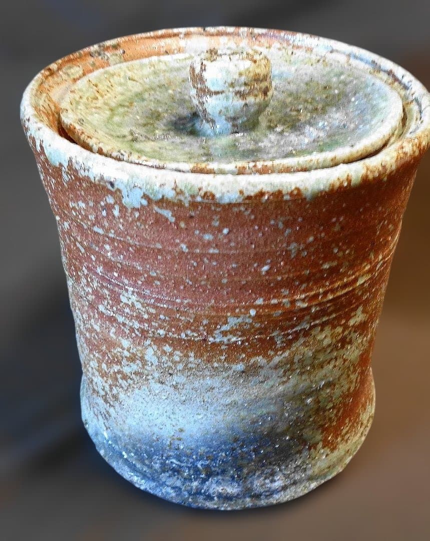 信楽焼 　岩瀬健一　水指