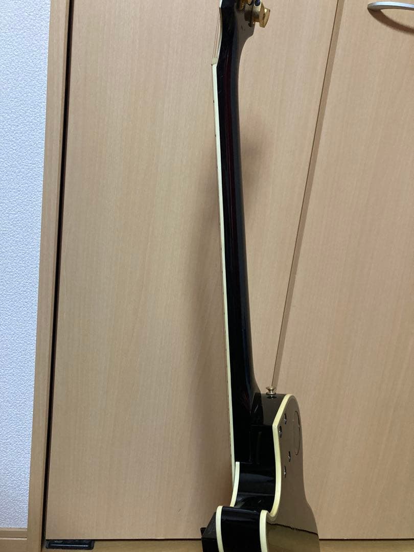 BUSKER'S レスポールカスタム風 エレキギター 黒×金　ぼっちざろっく