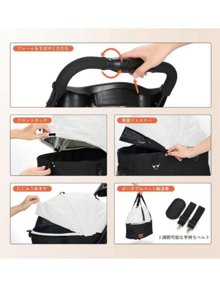 大特価‼️新品未開封‼️ペットカート ペットキャリー 散歩　分離式　散歩　通院　猫