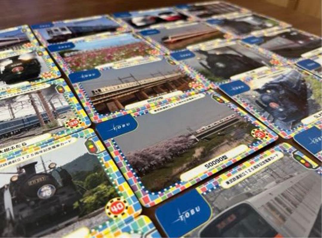 未使用　電車カード　東武鉄道創立125周年　記念カード　コレクション