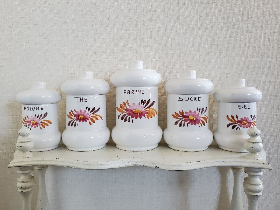 フランスアンティーク　キャニスター