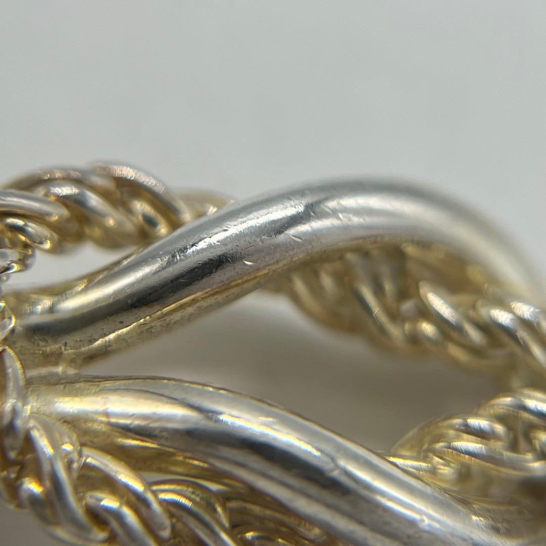 ティファニー TIFFANY ダブルロープセンターノット ブレスレットSV925