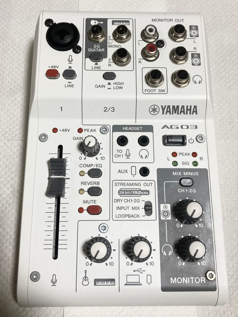 YAMAHA AG03MK2 marantz MPM-1000 XLRケーブル