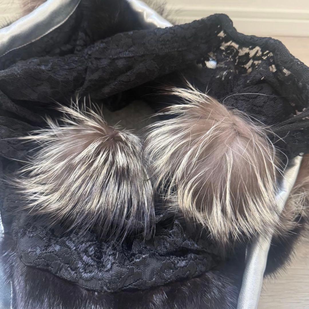 パピリーヒルズ リュバンドール ファーキャリーバッグ