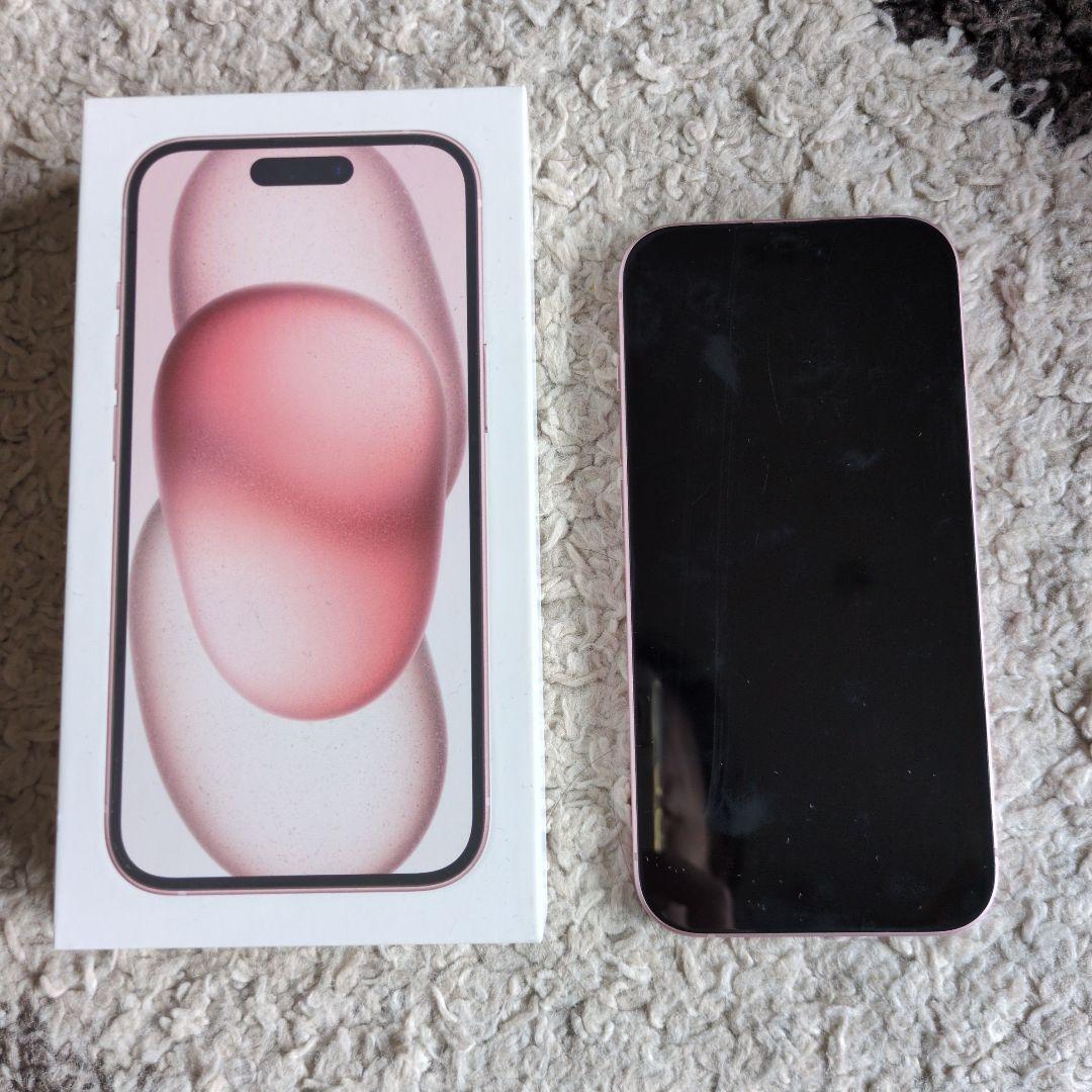 値下☆Apple iPhone 15 ピンク 256GB 本体 箱あり