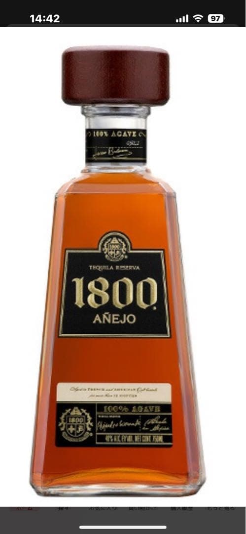 1800 Añejo テキーラ 40%12本