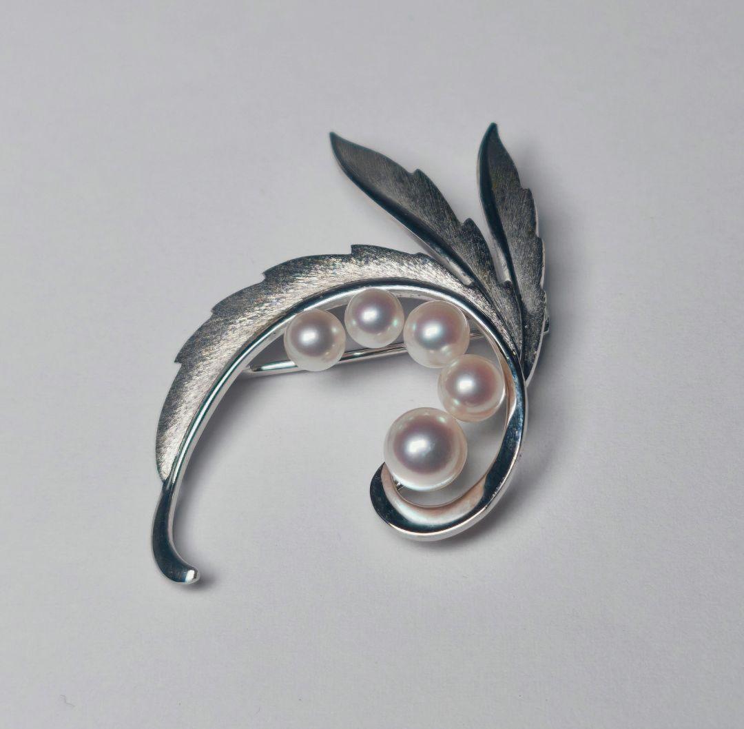 【美品 最高級!!】ミキモト ブローチ パール フォーマル 5珠 皇室御用達