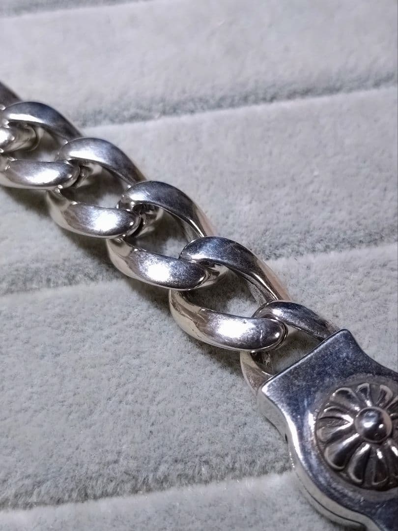 silver 925 メンズ ダガーブレスレット 剣 重厚 22cm 刻印有り