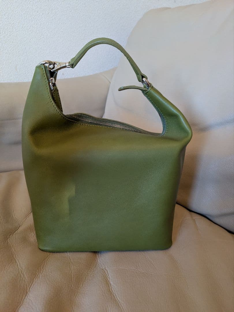 新品未使用　Patina HIROFU イタリア製　バッグ　モスグリーン 巾着