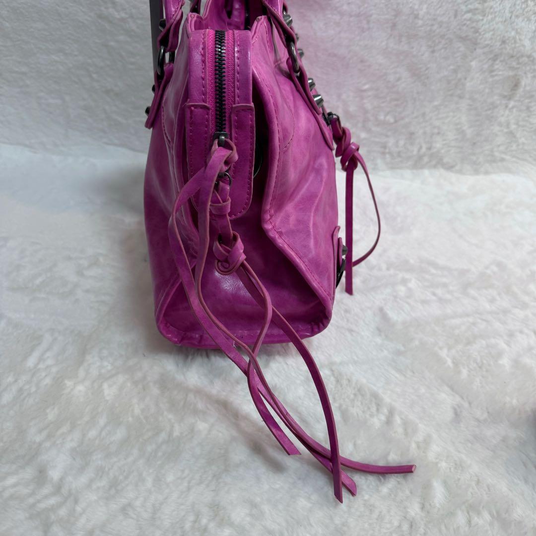 BALENCIAGA シティ city 風　ハンドバッグ　2way ピンク